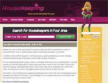 Tablet Screenshot of housekeeping.org